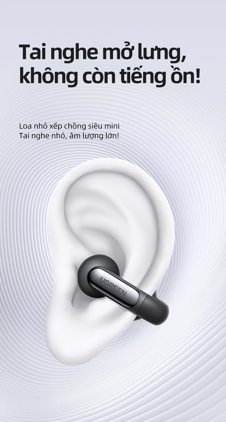 Driver Dynamic mạnh mẽ của Tai nghe Ugreen Bluetooth 5.4 chube.vn