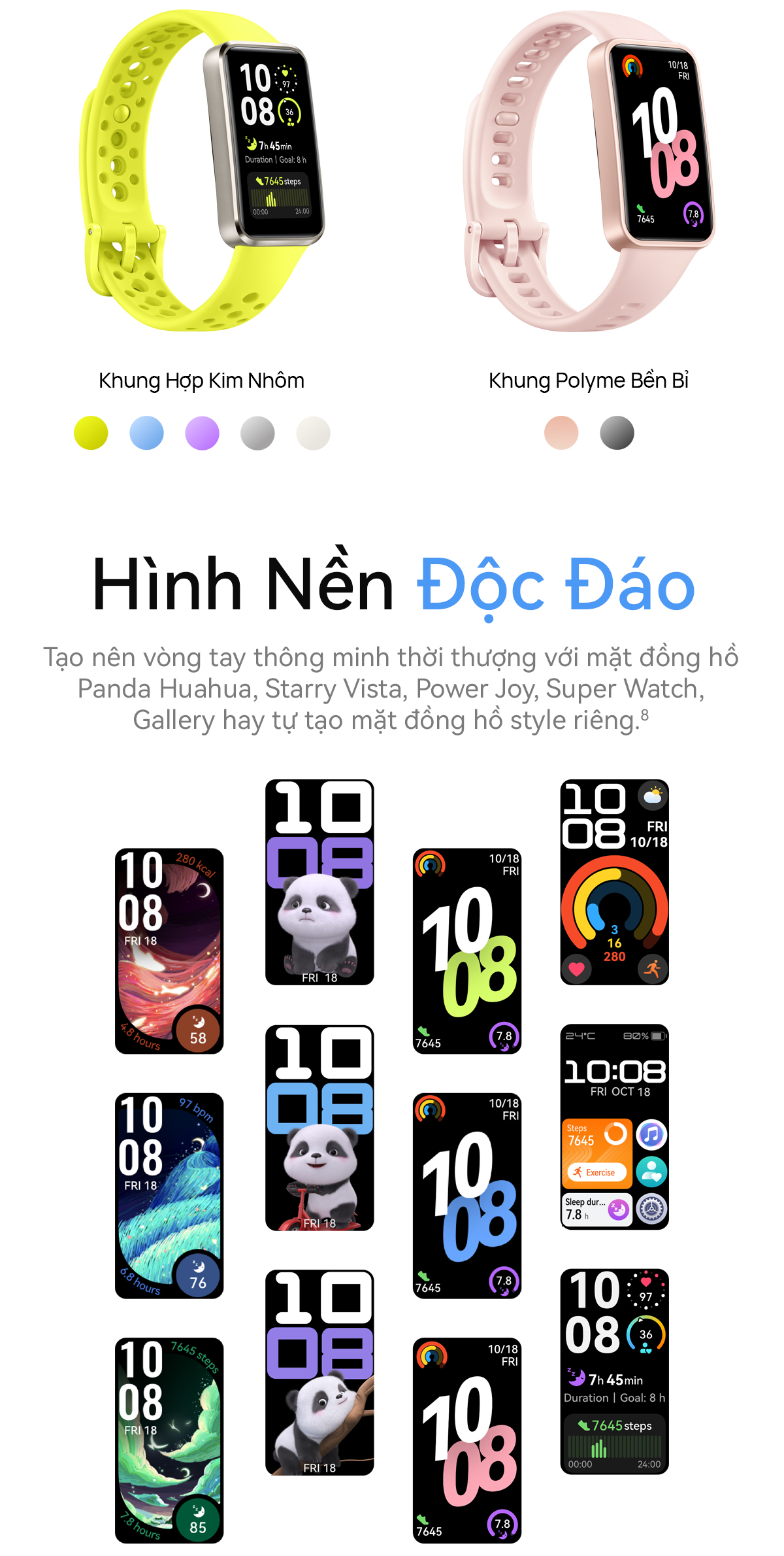 Mô tả Vòng Đeo Tay Thông Minh HUAWEI Band 10 Khung Hợp Kim Nhôm Tinh Tế | Phân Tích Giấc Ngủ Chuyên Nghiệp - 3