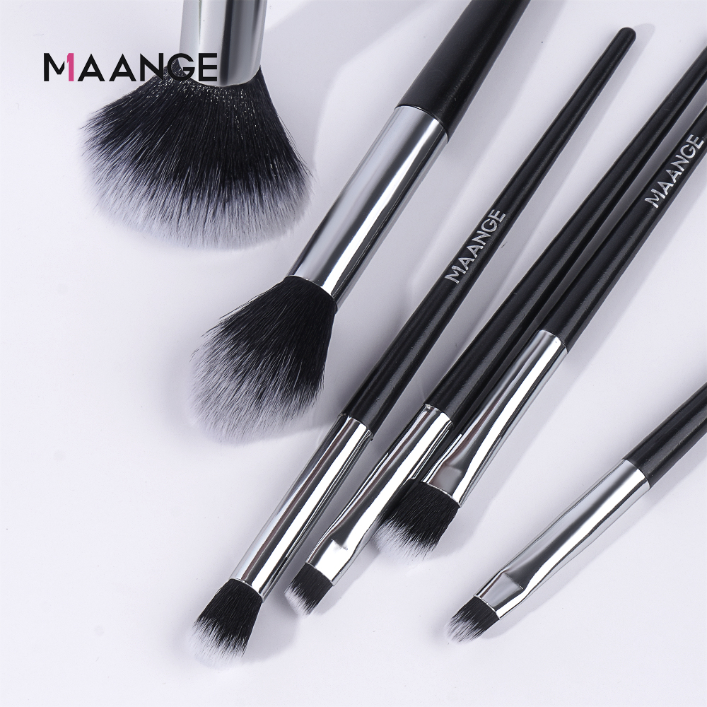 Mô tả MAANGE Bộ cọ makeup 6 cây cọ phấn phủ, má hồng, che khuyết điểm, màu mắt 5728 - 3