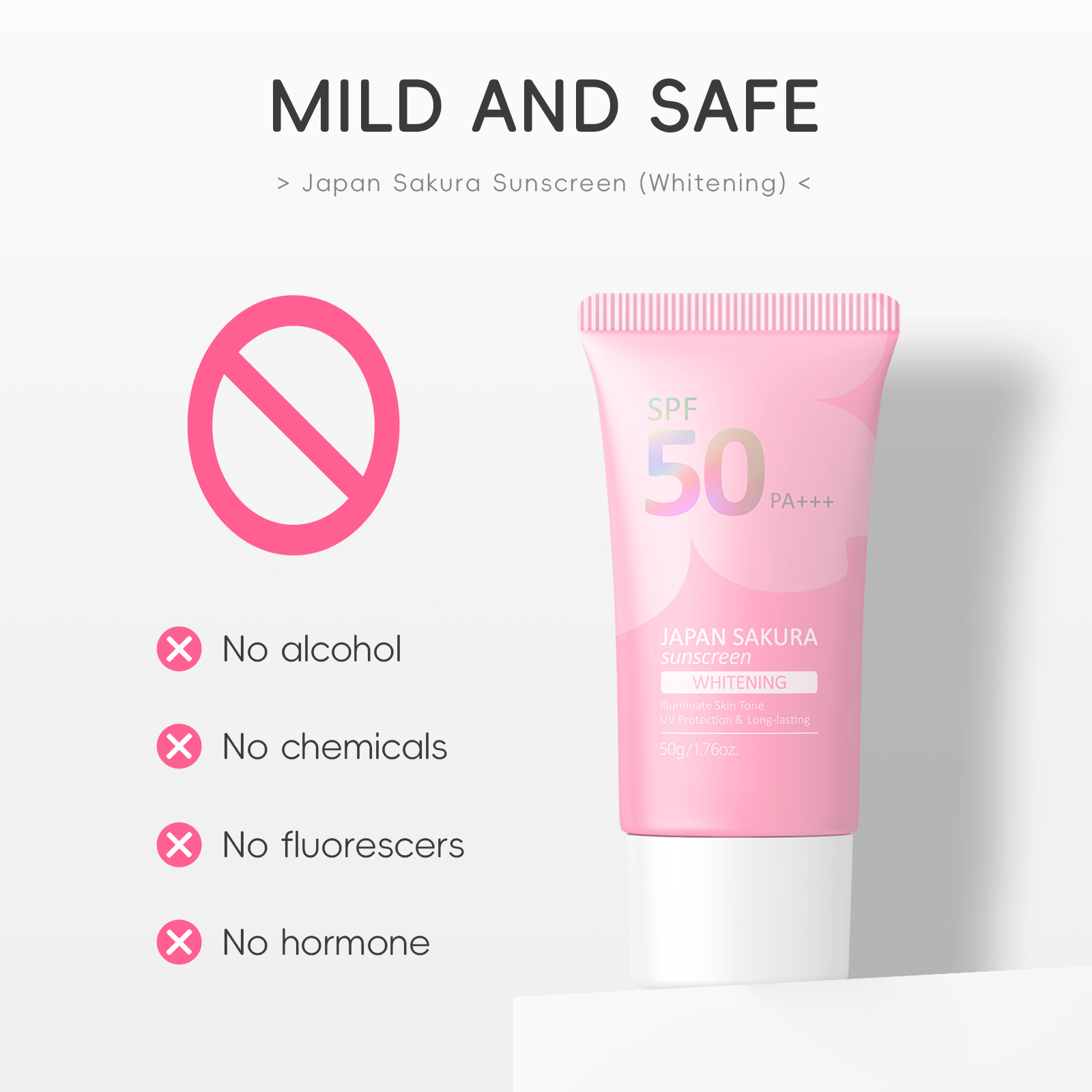 Mô tả Kem chống nắng LAIKOU Nhật Bản 50g làm trắng SPF 50 PA+++ UV - 3