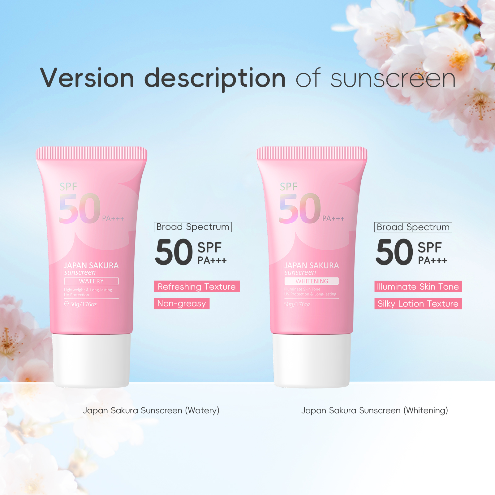 Mô tả Kem chống nắng LAIKOU Nhật Bản 50g làm trắng SPF 50 PA+++ UV - 1