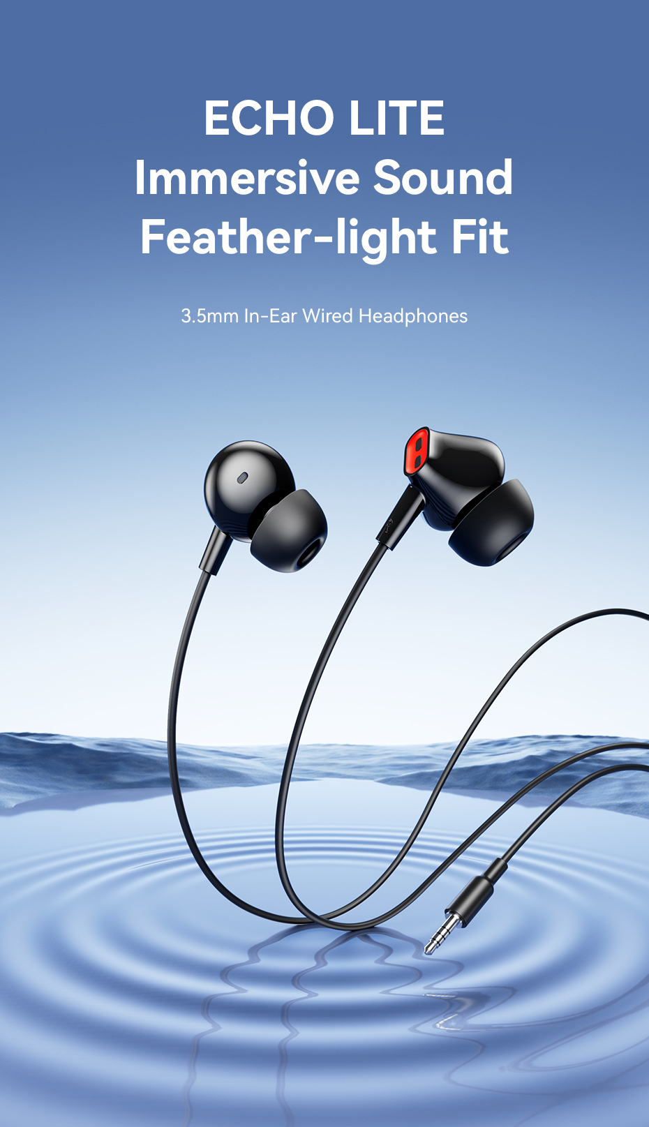 Mô tả Tai nghe Vention ECHO LITE 3.5mm Tai nghe có dây trong tai có MIC cho máy tính bảng Máy tính xách tay Điện thoại Tai nghe Tai nghe có dây - 1