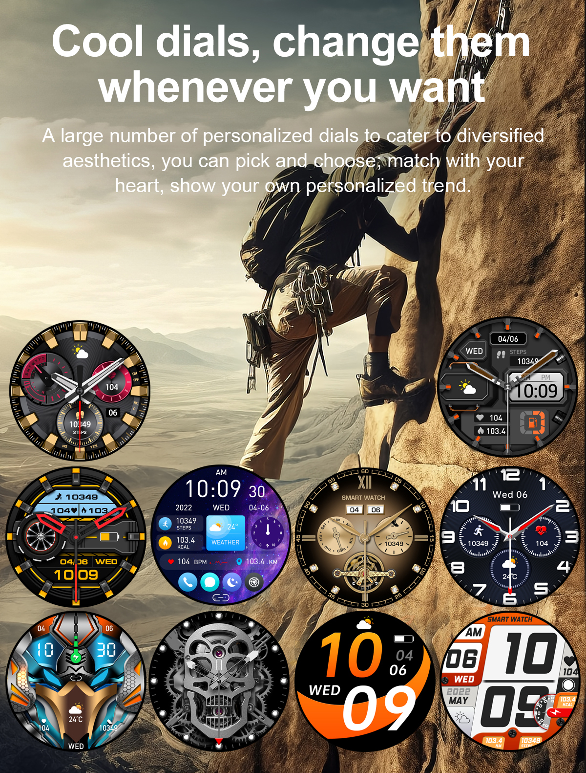 Mô tả Đồng hồ thông minh LIGE AMOLED 1.43 inch Màn hình cảm ứng toàn diện Cuộc gọi Bluetooth Đồng hồ tùy chỉnh Mặt theo dõi huyết áp nhịp tim - 4