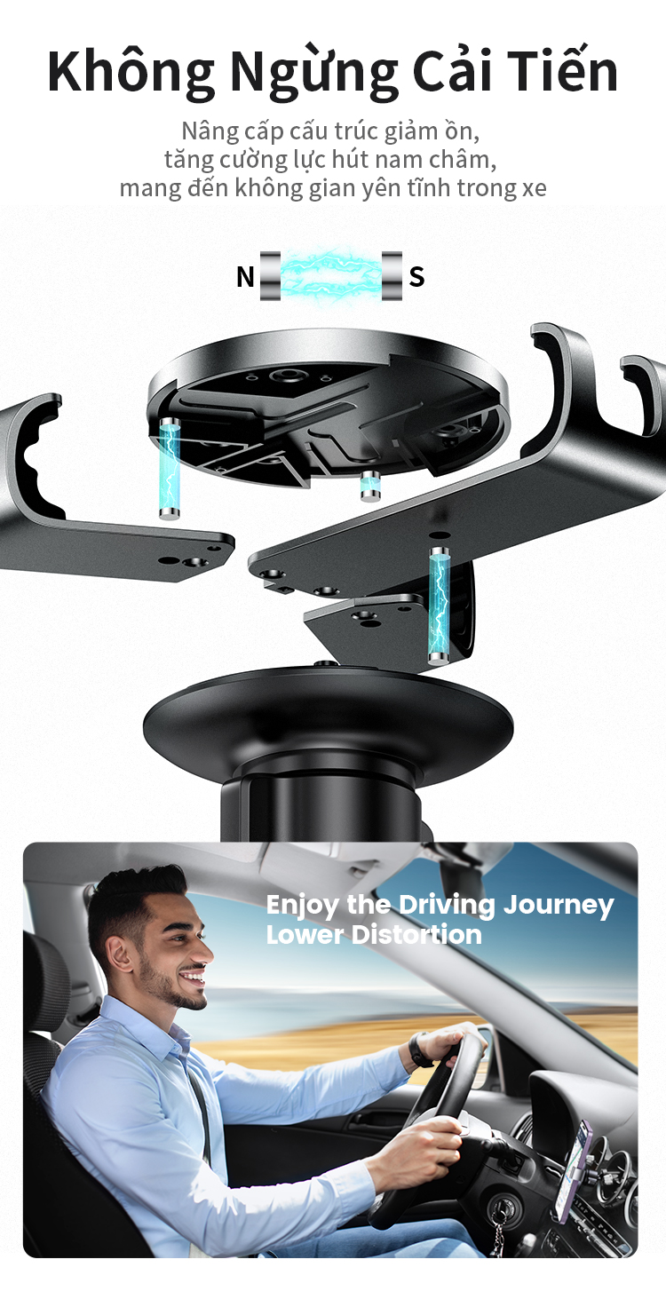 Giá đỡ điện thoại ô tô UGREEN Giá đỡ điện thoại thông hơi trên ô tô cho Xiaomi Samsung iPhone 17 Pro Max/iPhone 18 Pro Max – ảnh mô tả chi tiết 8