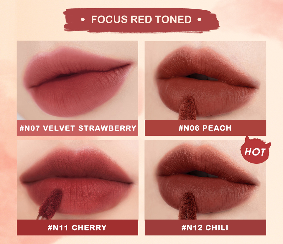 Mô tả Banxeer Lip Mud Matte Liptint Dual Use Lipstick Cho Lip & Cheek Sắc Tố Cao 24g - 8