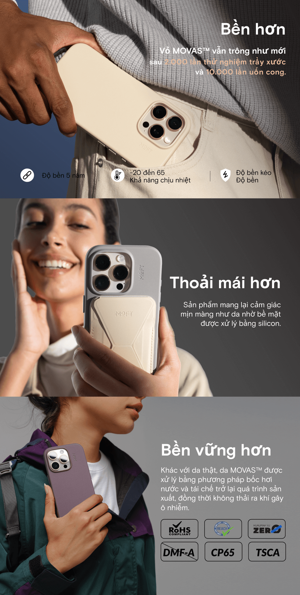 Mô tả MOFT Phone Snap Case MOVAS™ - Vỏ Điện Thoại Tương Thích Ốp điện thoại có thể tương thích với mọi phong cách - 3