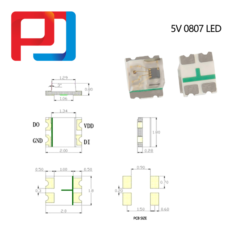 20 / 50 / 100 Chiếc Ws2812b 5v Ws2812 5050 3528 4020 1204 1209 0807 ...