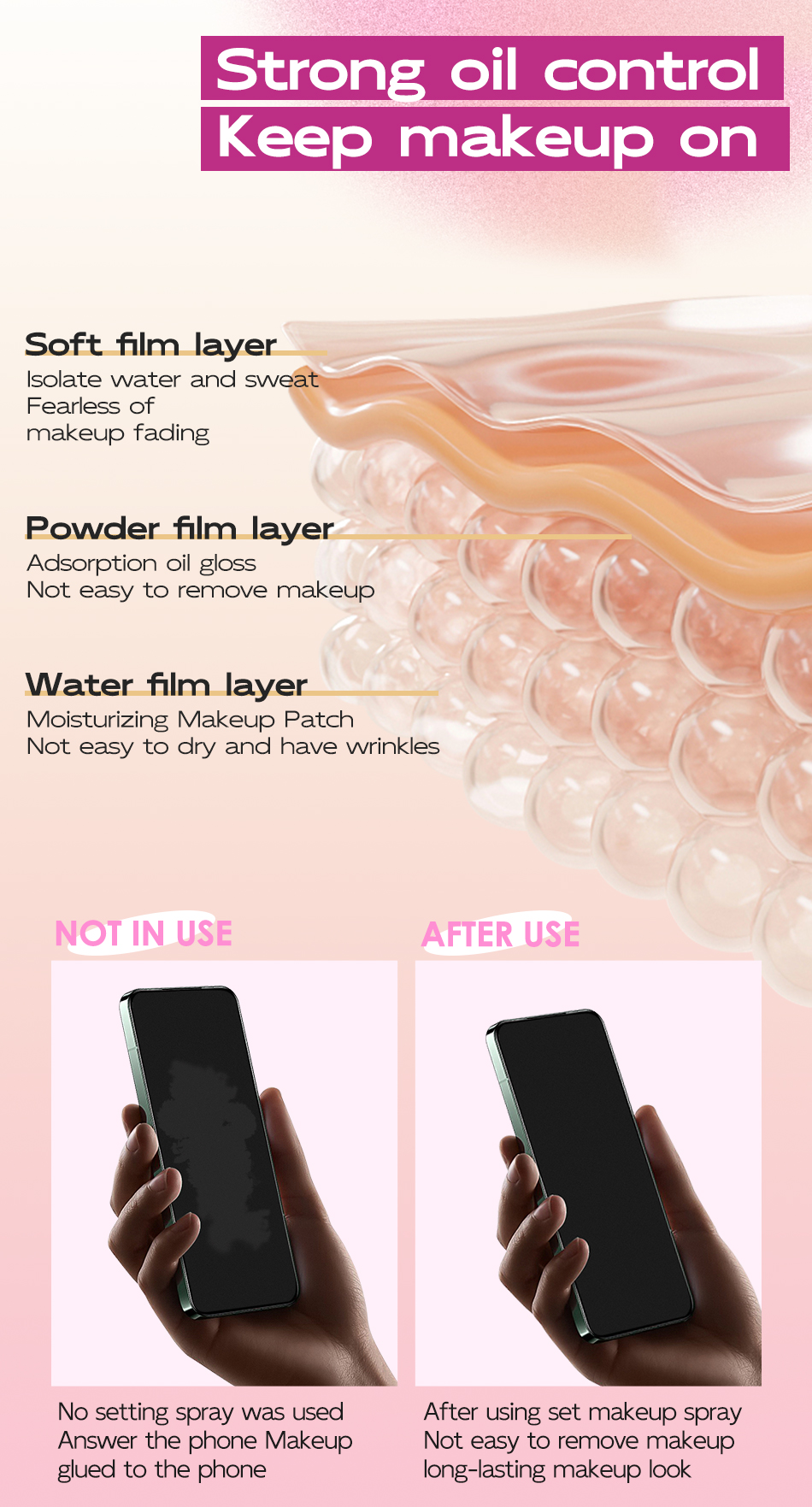 Mô tả Lamuseland Bắt tay! Xịt trang điểm 60ML - Thích hợp cho mọi loại da (Dewy Fix, Matte Fix, Acne Soothing) - 3