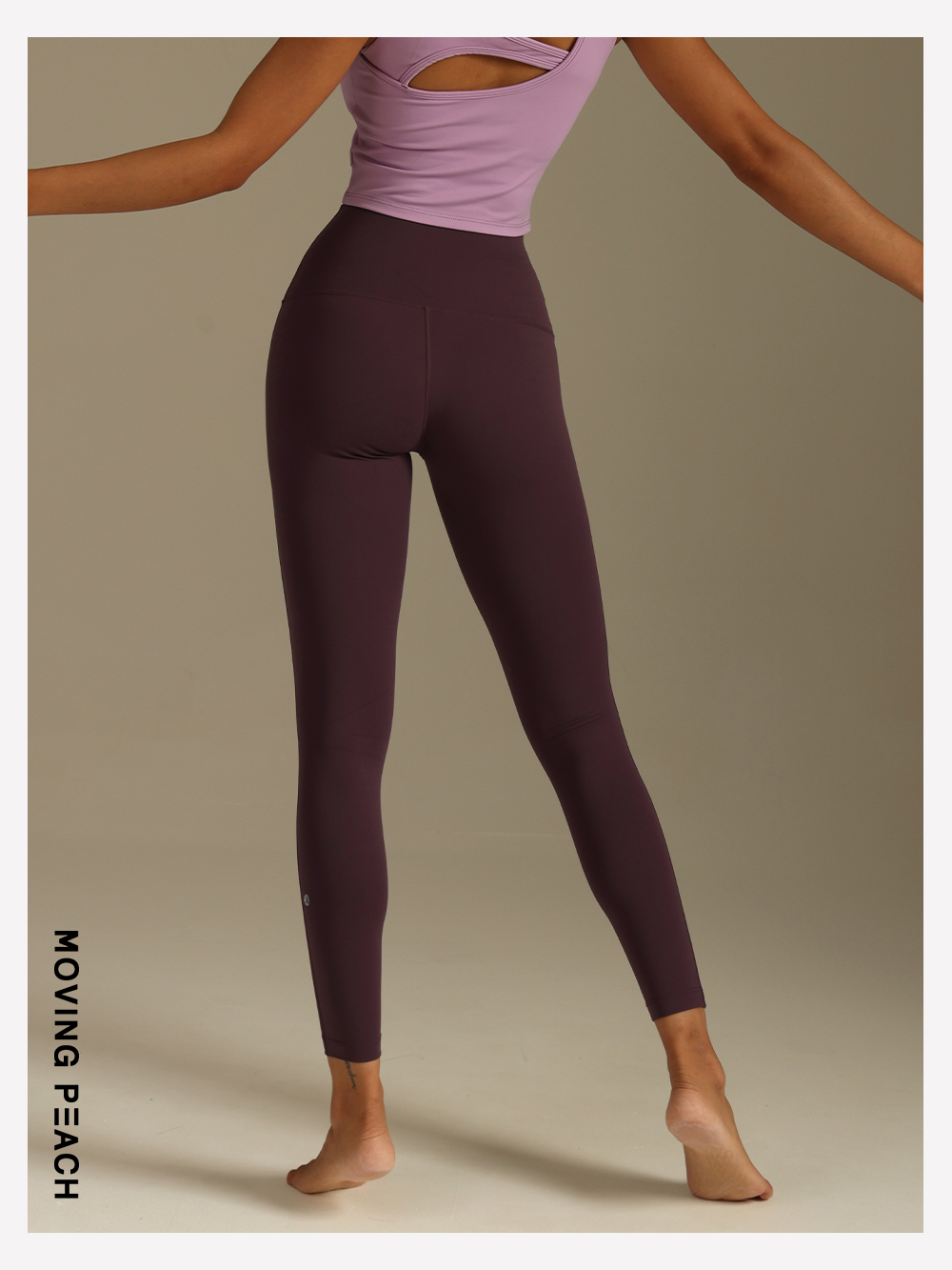 Mô tả Moving PEACH Nén Quần Legging Tập Yoga Quần Định Hình Huấn Luyện Điêu Khắc Quần Legging HLL - 7