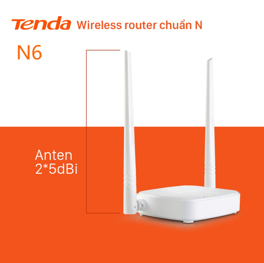 Mô tả Bộ Phát WiFi Tenda N6 Chuẩn N 300Mbps - Hàng Chính Hãng - 3