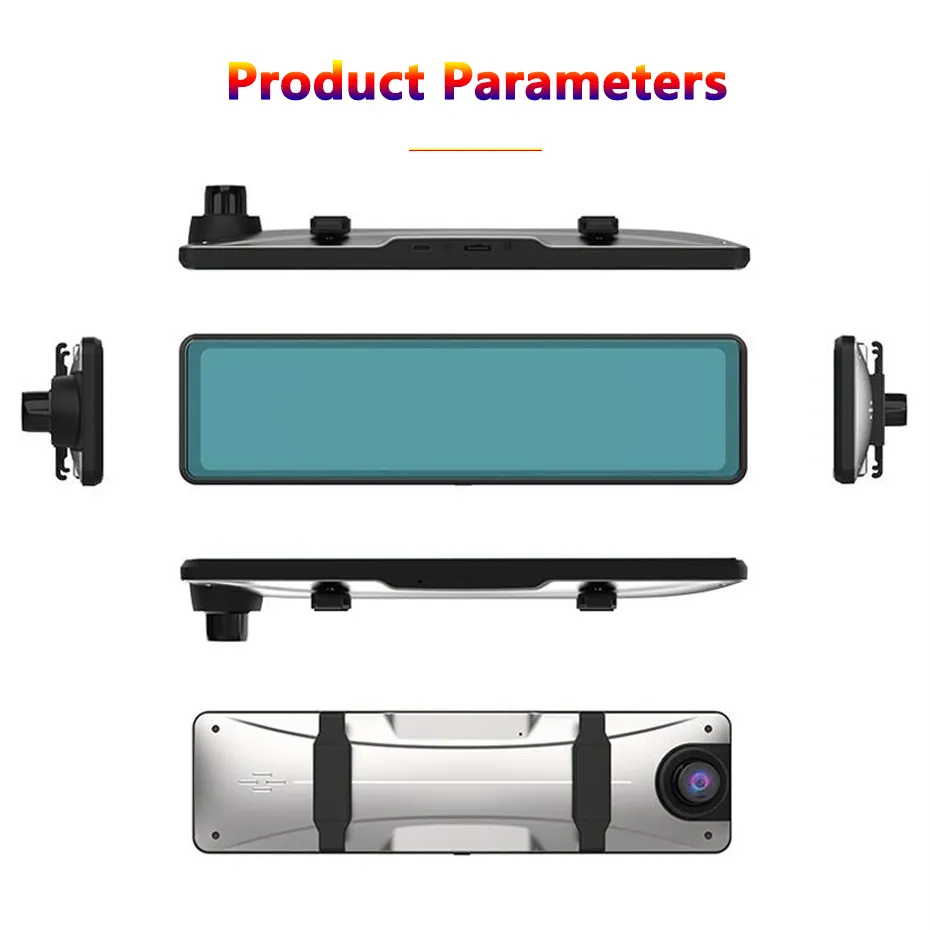 Mô tả ELKEVA 12 Inch 4K + 2K Xe Dvr WIFI Gương Dash Cam Ống Kính Kép Dashcam Drive Stream Gương Chiếu Hậu Màn Hình IPS Máy Ghi Video Camera - 10