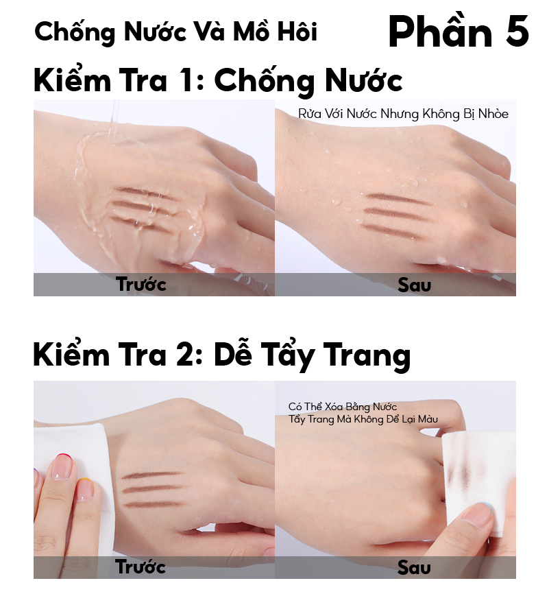 Mô tả COLORKEY Chì kẻ mày hai đầu tam giác chống thấm nước lâu trôi cho người mới tập trang điểm - 8