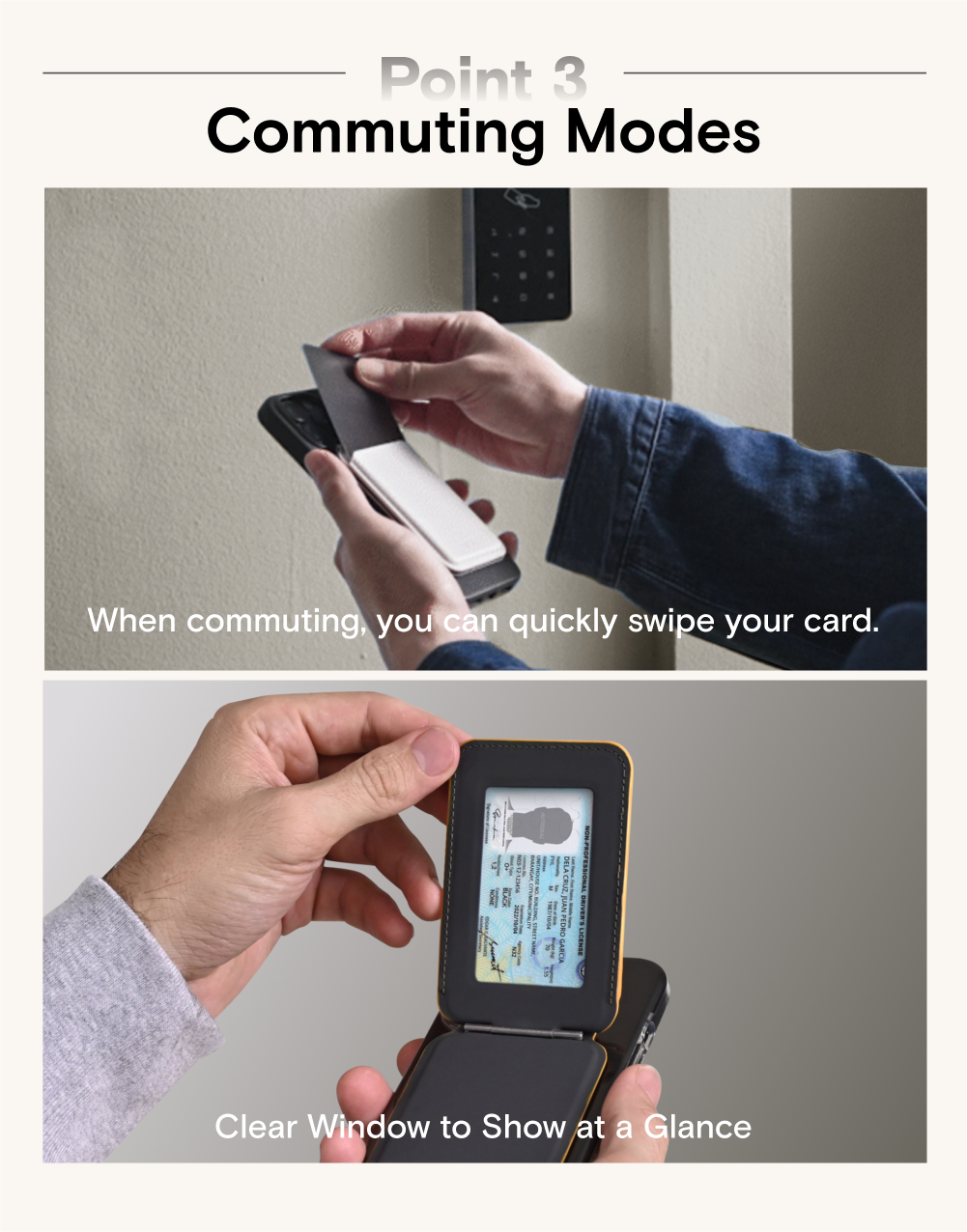 MOFT Flash Phone Stand Wallet - Các góc độ
