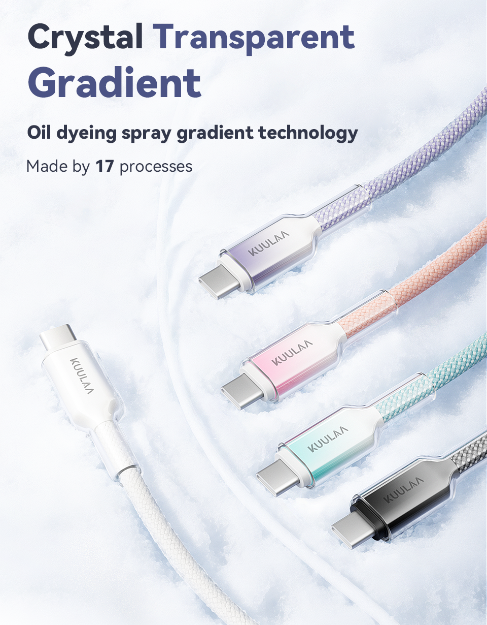 Mô tả Cáp KUULAA PD USB Type C sang Type C 60W Siêu Sạc QC 4.0 Cáp USB-C Sạc Nhanh Cho iPhone Android - 3