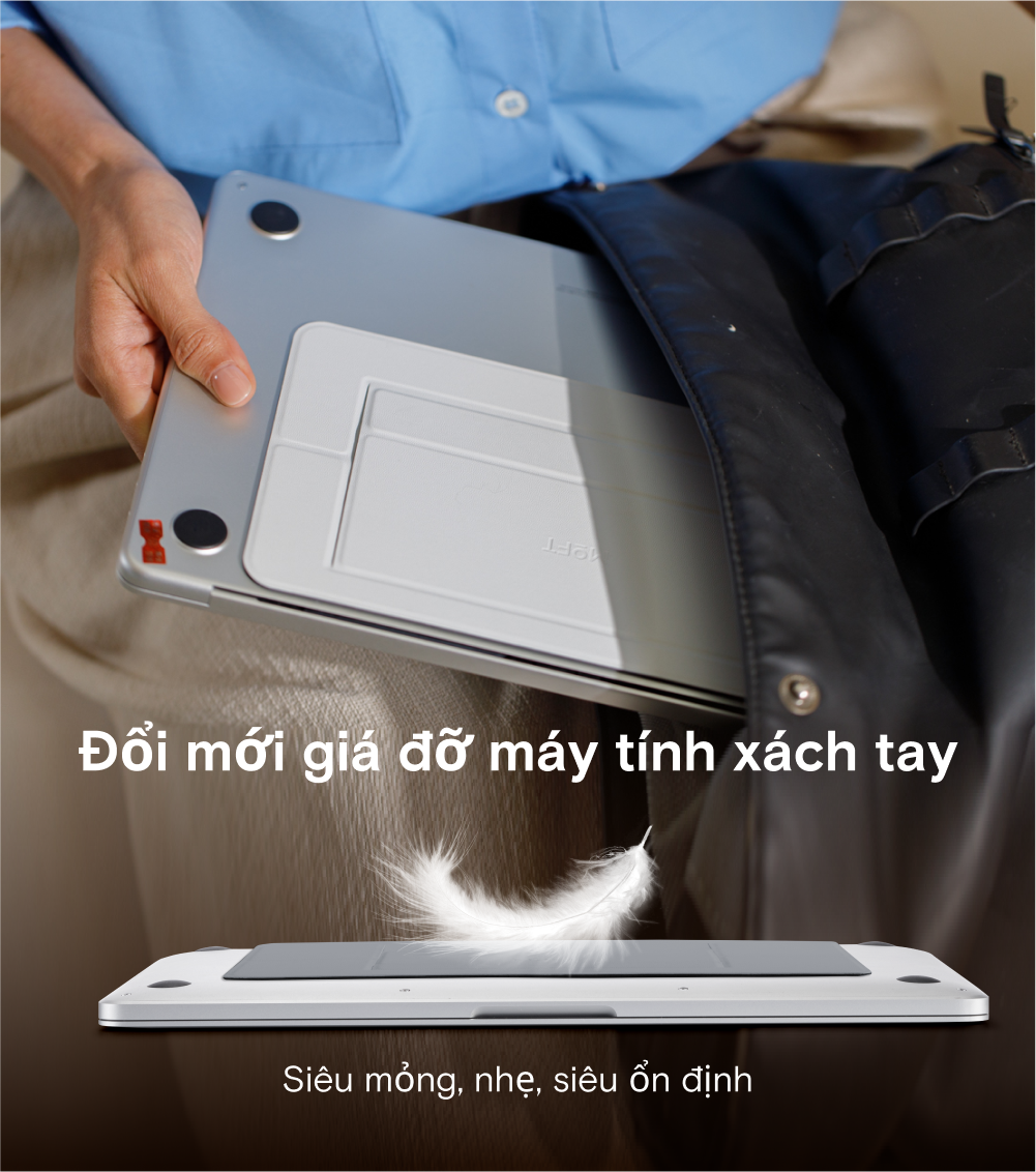 Mô tả MOFT Airflow Laptop Stand Giá Đỡ Tản Nhiệt Laptop 11.6 Inch-16inches Không Cặn Có Thể Tái Sử Dụng - 4