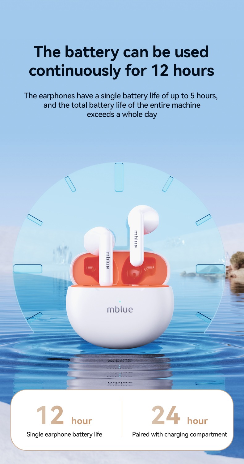 Mô tả Tai nghe không dây Meizu mblue AR10 360° Âm thanh vòm Tai nghe chống nước nửa tai Bluetooth có sử dụng độc lập - 8