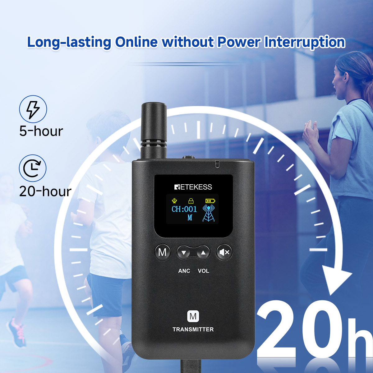 Khoảng cách truyền tín hiệu Retekess TT129