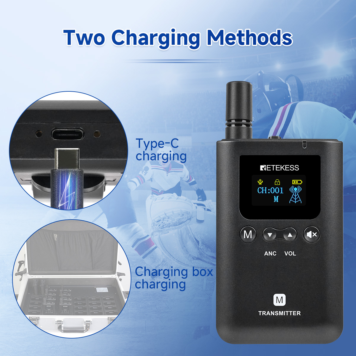 Mô tả Retekess TT129 Hướng dẫn du lịch Gystem Wireless Hỗ trợ nói đồng thời ba cấp độ Giảm tiếng ồn Khoảng cách dài cho bài giảng Đào tạo doanh nghiệp - 8
