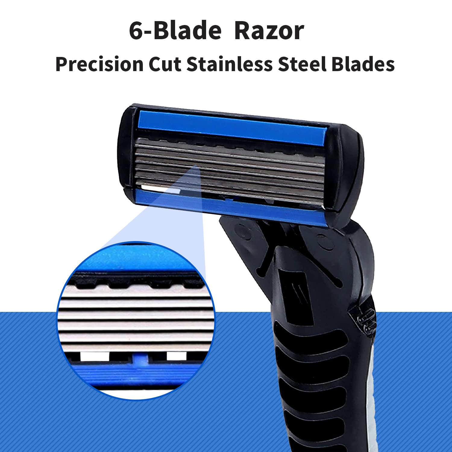 Dao cạo an toàn 6 lớp Razor Classic cho nam giới và lưỡi dao cạo tẩy ...