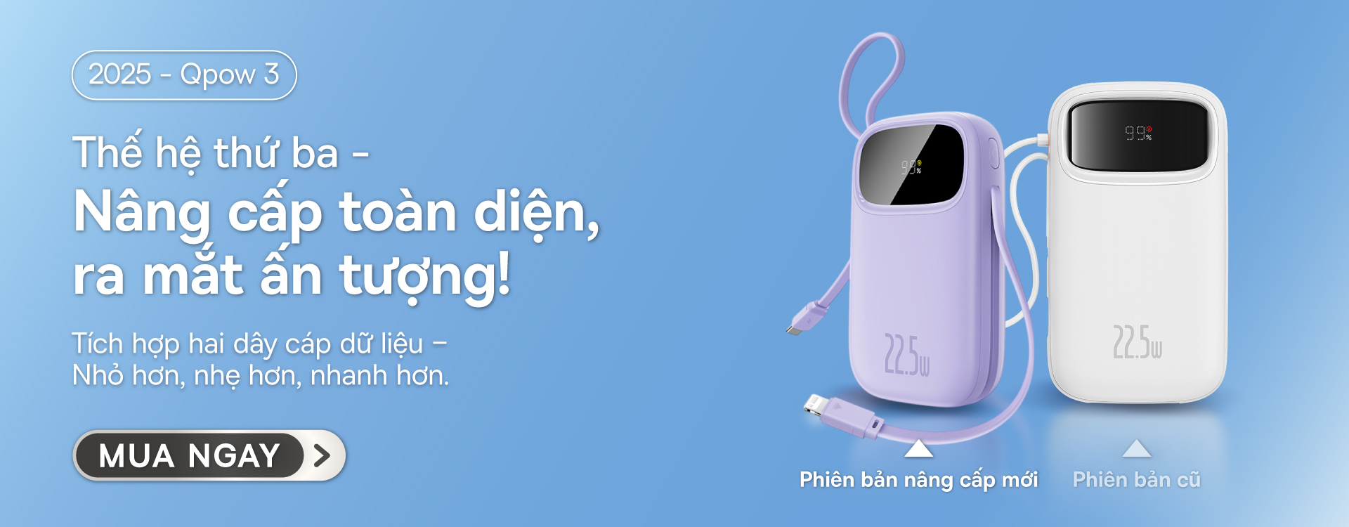 【CCC Certified】Sạc Dự Phòng EnerFill Qpow3 Baseus Pin Dự Phòng Sạc Nhanh Màn Hình Kỹ Thuật Số Cáp Kép, Kích Thước Nhỏ, Có Chứng Nhận CCC – ảnh mô tả chi tiết 1