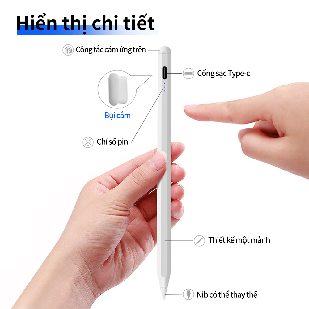 Bút cảm ứng đa năng cho Android Xiaomi HUAWEI Pad Điện thoại máy tính bảng iOS Màn hình cảm ứng Bút chì – ảnh mô tả chi tiết 6