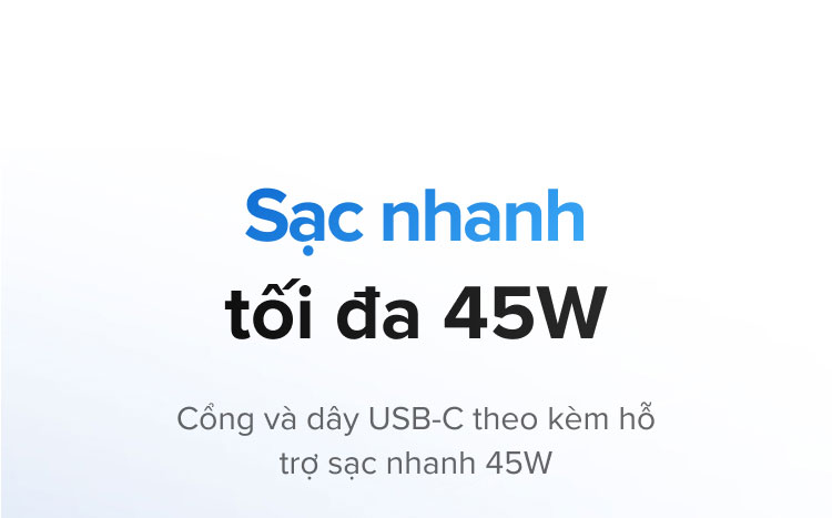 [Nexode] Bộ sạc GaN UGREEN 45W USB-C * 2 / USB-A * 1 / 3 cổng Sạc nhanh Nexode GaN với cáp USB C có thể thu vào 75cm cho iPhone 18 Pro Max iPhone 17 Pro Max IPhone 16 / 15 / 14 / … – ảnh mô tả chi tiết 20