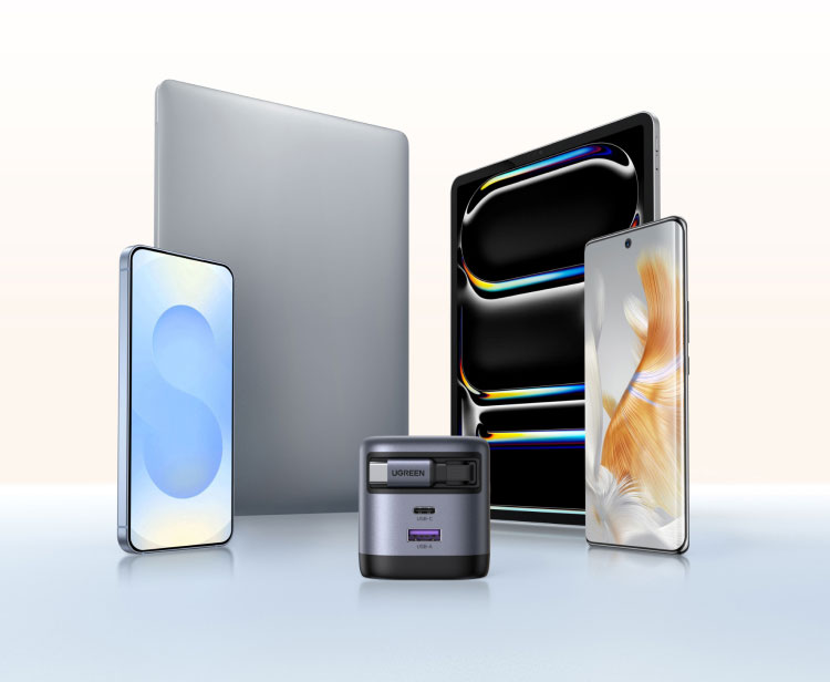 [Nexode] Bộ sạc GaN UGREEN 45W USB-C * 2 / USB-A * 1 / 3 cổng Sạc nhanh Nexode GaN với cáp USB C có thể thu vào 75cm cho iPhone 18 Pro Max iPhone 17 Pro Max IPhone 16 / 15 / 14 / … – ảnh mô tả chi tiết 11