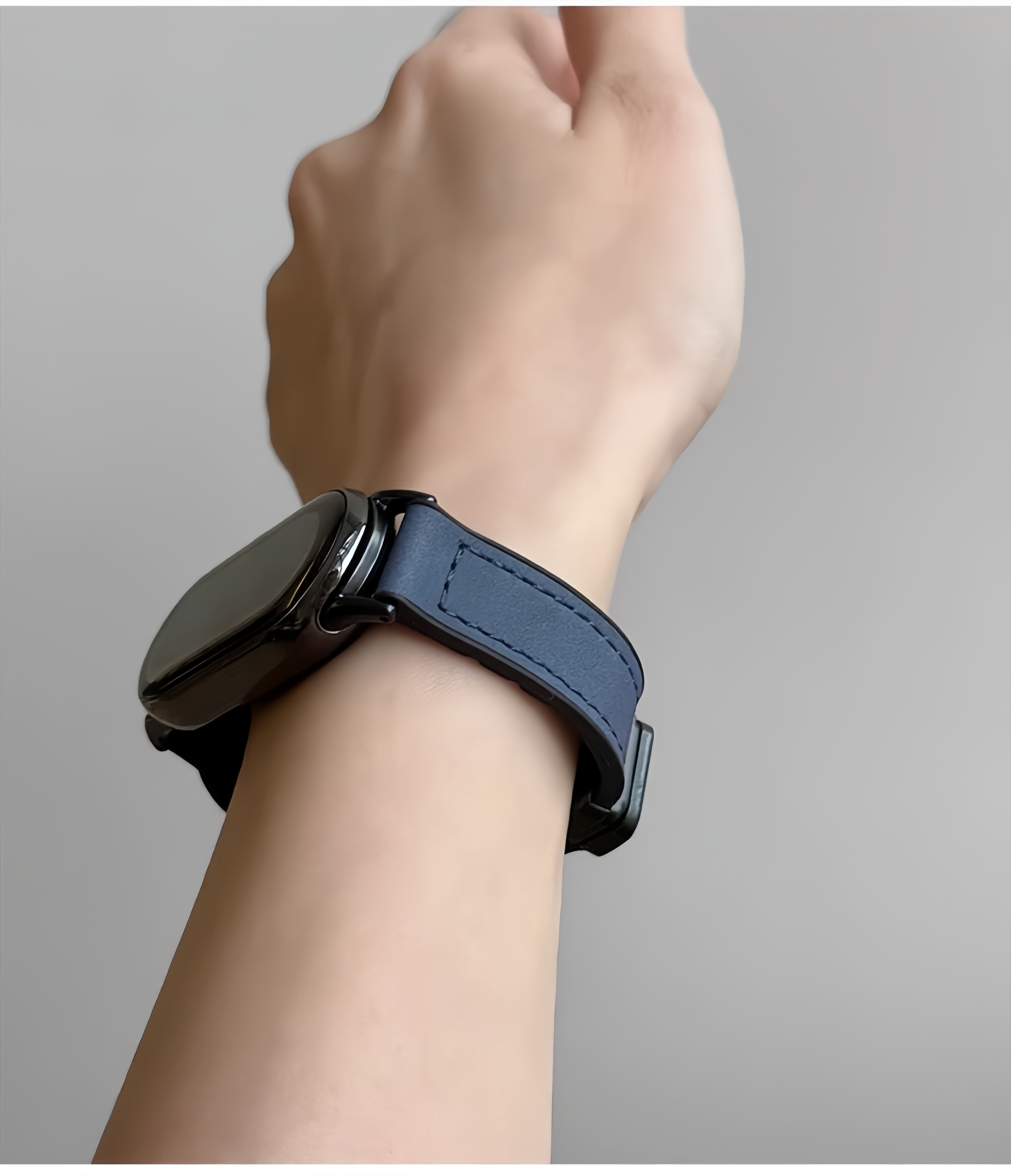 Dành Cho Xiaomi Smart Band 8 9 10 11 Dây Đeo Da Từ Tính Dây Đeo Mi Band 8 9 10 Chống Nước Thể Thao Dây Đeo Da – ảnh mô tả chi tiết 5