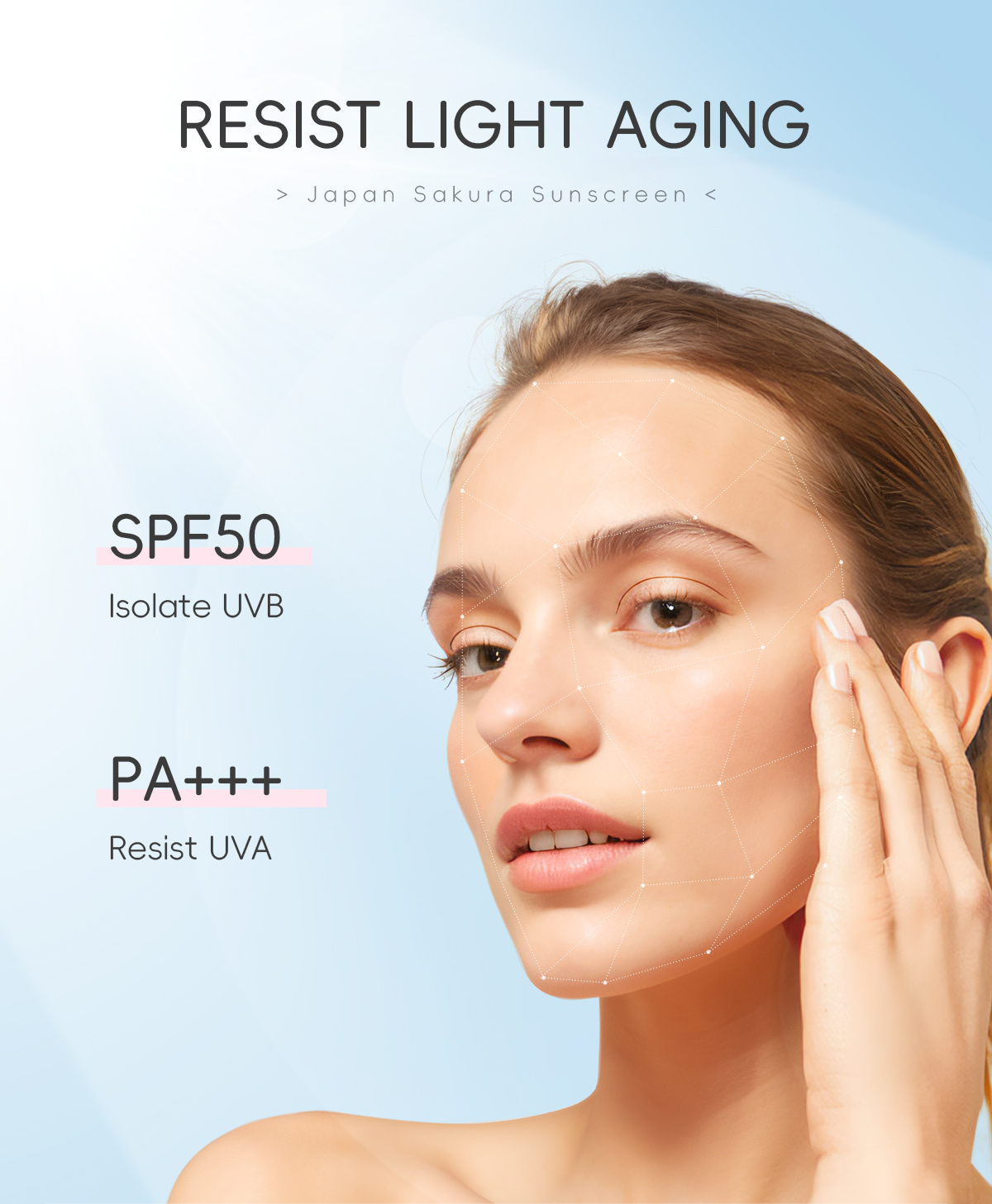 L AIKOU Sakura W hitening Kem chống nắng UV Protection SPF50 PA ...