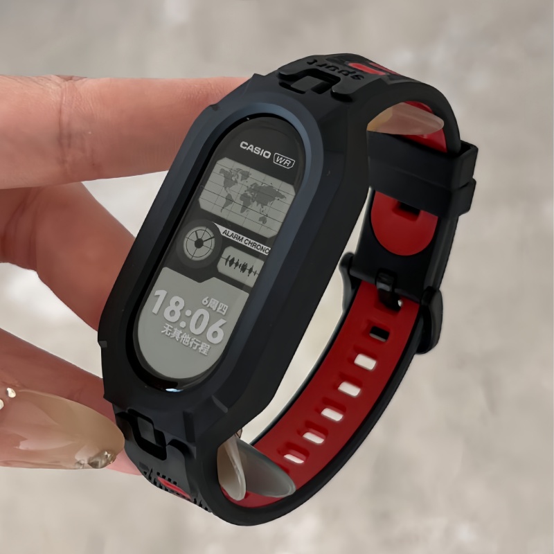 Dành Cho Xiaomi Mi Band 11 10 9 8 7 6 5 Dây Đeo Silicon Tích Hợp Vòng Tay Đồng Hồ Thông Minh TPU Thay Thế Dây Đeo Tay Cho Xiaomi Smart Band 1110 9 8 7 6 5 – ảnh mô tả chi tiết 2
