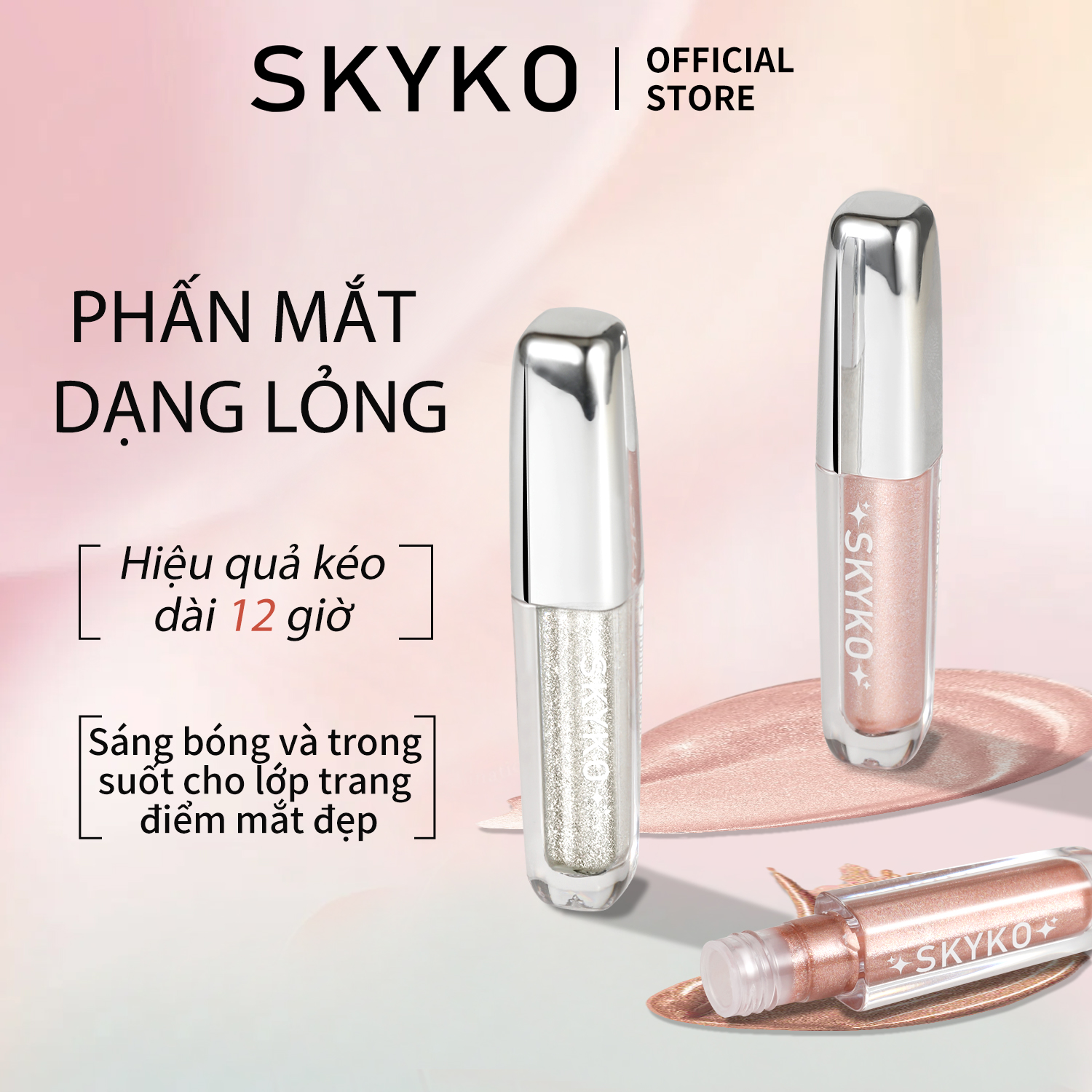 Phấn mắt dạng lỏng SKYKO Shining Crystal Glitter Highlighter 6 màu ...
