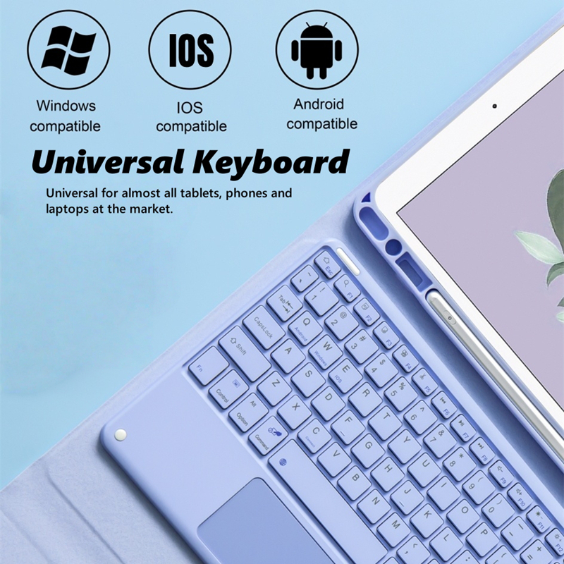 NIXXOS Dành Cho Xiaomi Pad Redmi Pad Vỏ Bàn Phím Touchpad Thông Minh Vỏ Da Bàn Phím Có Khe Cắm Bút Bàn Phím wtih Cho Mi Pad 7, 7 Pro, 6, 6 Pro, 5, 5 Pro Redmi SE 11 '' – ảnh mô tả chi tiết 3
