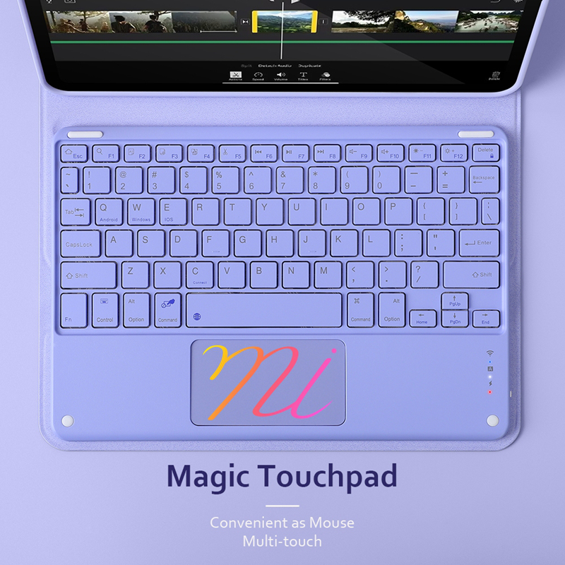 NIXXOS Dành Cho Xiaomi Pad Redmi Pad Vỏ Bàn Phím Touchpad Thông Minh Vỏ Da Bàn Phím Có Khe Cắm Bút Bàn Phím wtih Cho Mi Pad 7, 7 Pro, 6, 6 Pro, 5, 5 Pro Redmi SE 11 '' – ảnh mô tả chi tiết 5