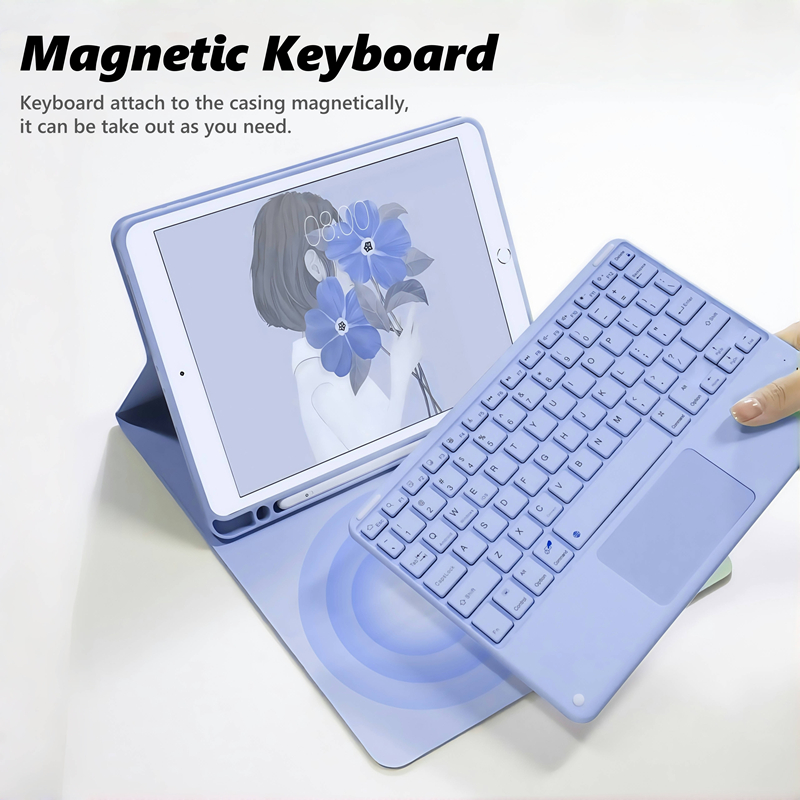 NIXXOS Dành Cho Xiaomi Pad Redmi Pad Vỏ Bàn Phím Touchpad Thông Minh Vỏ Da Bàn Phím Có Khe Cắm Bút Bàn Phím wtih Cho Mi Pad 7, 7 Pro, 6, 6 Pro, 5, 5 Pro Redmi SE 11 '' – ảnh mô tả chi tiết 4