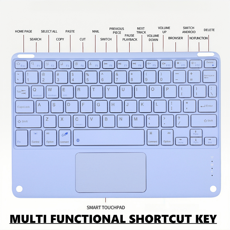 NIXXOS Dành Cho Xiaomi Pad Redmi Pad Vỏ Bàn Phím Touchpad Thông Minh Vỏ Da Bàn Phím Có Khe Cắm Bút Bàn Phím wtih Cho Mi Pad 7, 7 Pro, 6, 6 Pro, 5, 5 Pro Redmi SE 11 '' – ảnh mô tả chi tiết 6