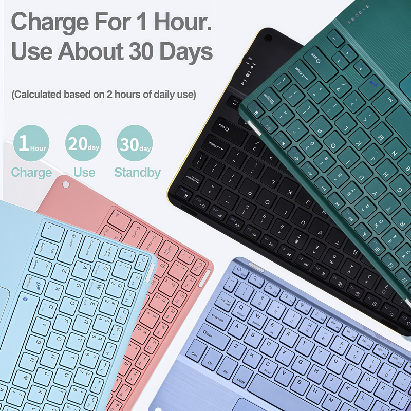 NIXXOS Dành Cho Xiaomi Pad Redmi Pad Vỏ Bàn Phím Touchpad Thông Minh Vỏ Da Bàn Phím Có Khe Cắm Bút Bàn Phím wtih Cho Mi Pad 7, 7 Pro, 6, 6 Pro, 5, 5 Pro Redmi SE 11 '' – ảnh mô tả chi tiết 7