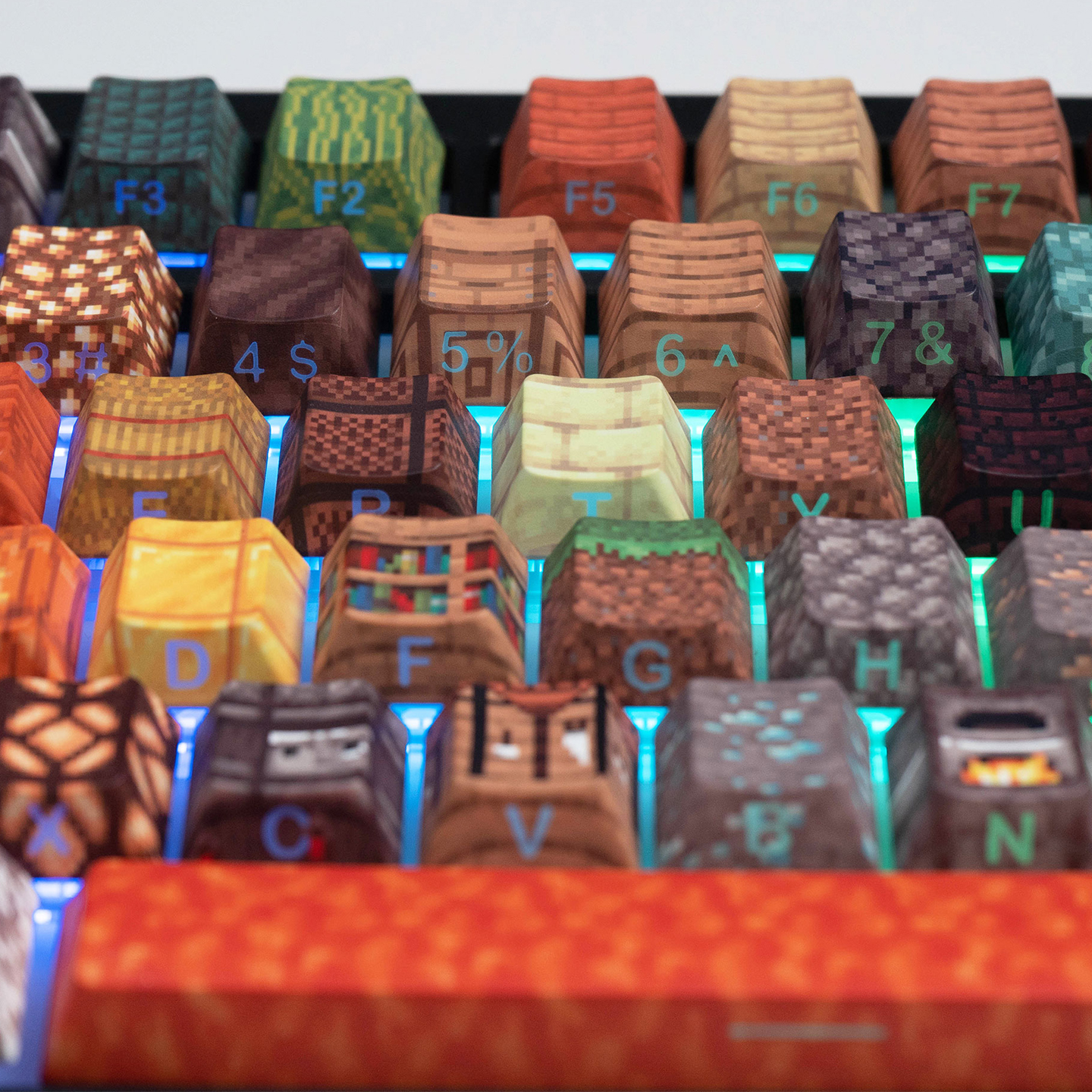 Minecraft Keycaps Side Shine through PBT keycap set cho bàn phím cơ ...