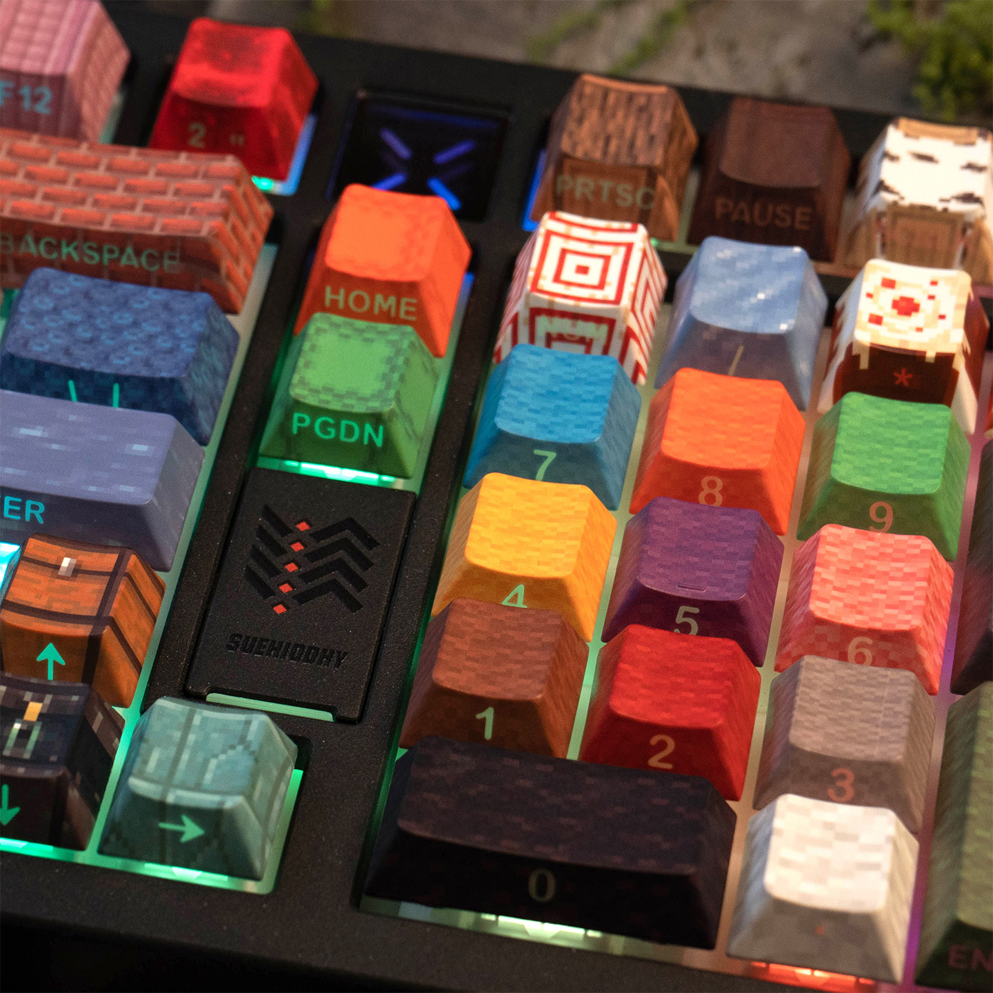 Minecraft Keycaps Side Shine through PBT keycap set cho bàn phím cơ ...