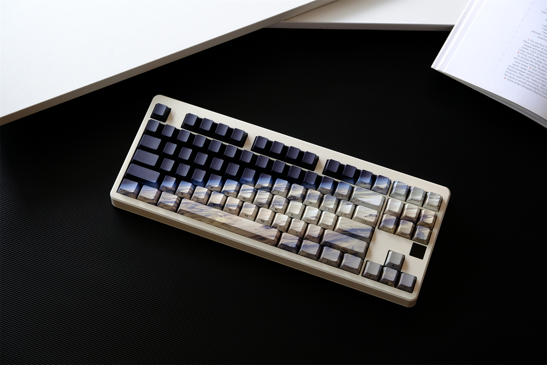 Earth Side Shine Through Keycaps PBT Dye-sub Cherry Profile Keycap ...