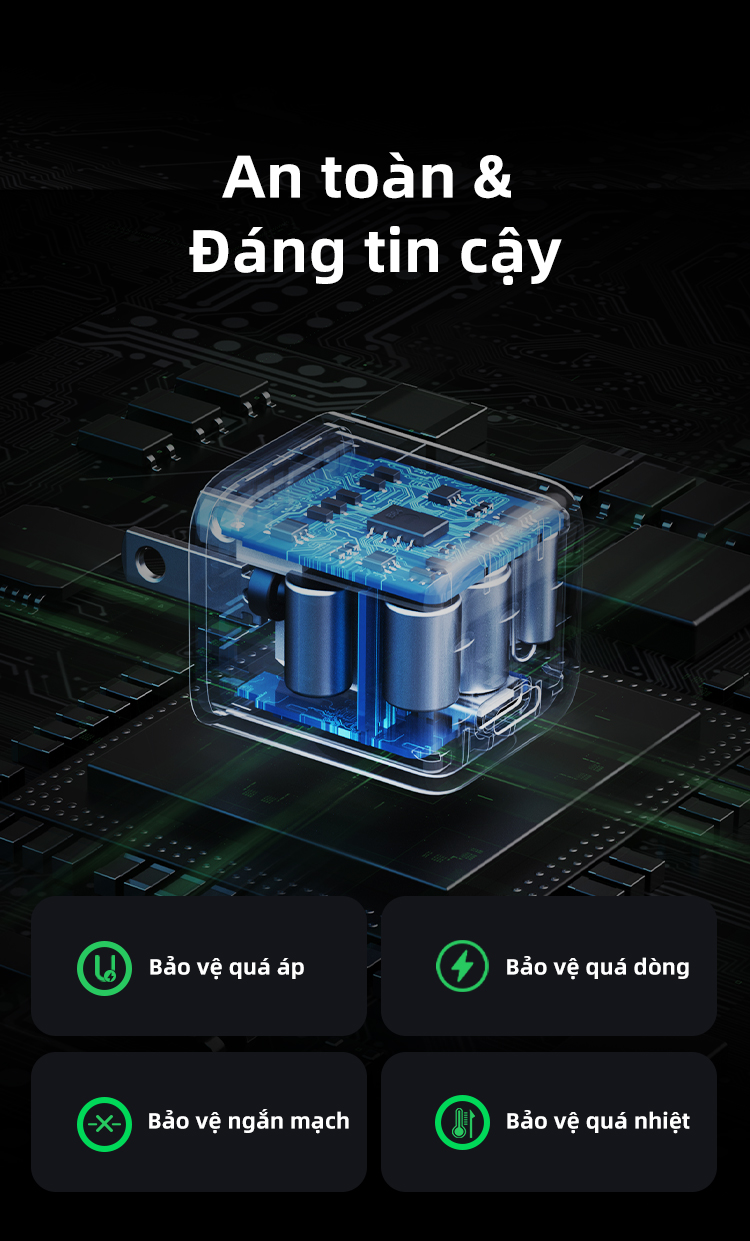 củ sạc nhanh UGREEN 20W Type C PDCharger cho SAMSUNG S24 Ultra Xiaomi Power Delivery cho iPhone – ảnh mô tả chi tiết 6