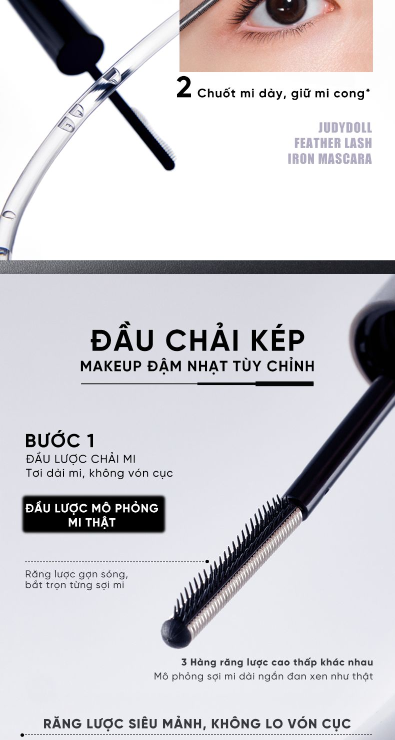  Mascara Đầu Lược Sắt JUDYDOLL