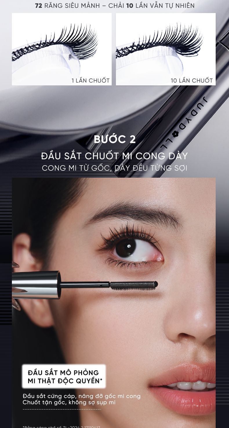  Mascara Đầu Lược Sắt JUDYDOLL