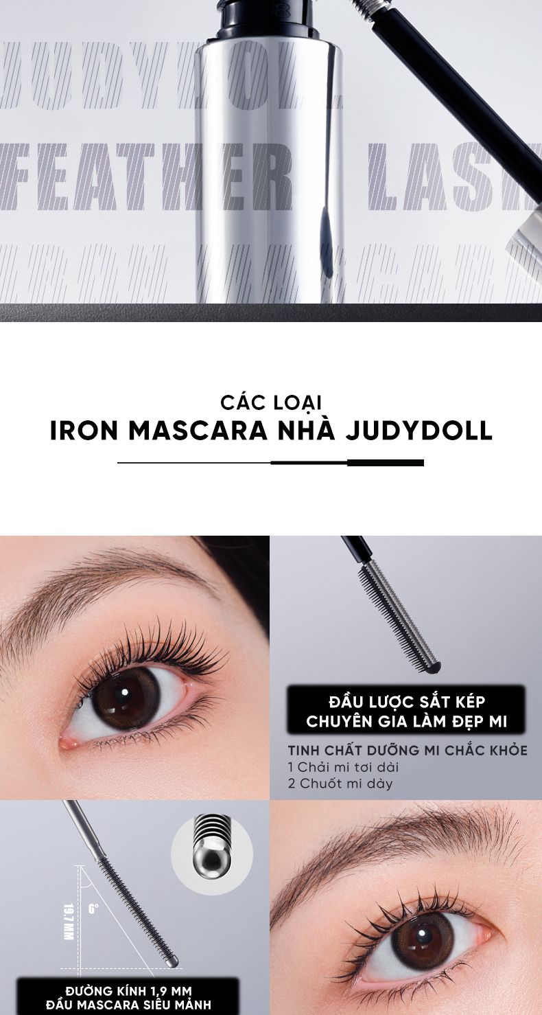 Mascara Đầu Lược Sắt JUDYDOLL