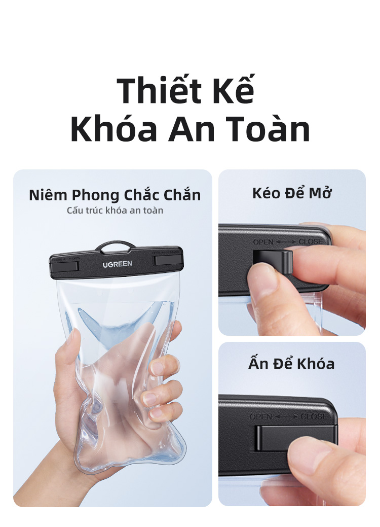 UGREEN Túi Đựng Điện Thoại Chống Thấm Nước IPX8 7.2 inch Max iPhone 16 15 14 13 12 Pro Max Samsung S23 Xiaomi Ốp – ảnh mô tả chi tiết 3