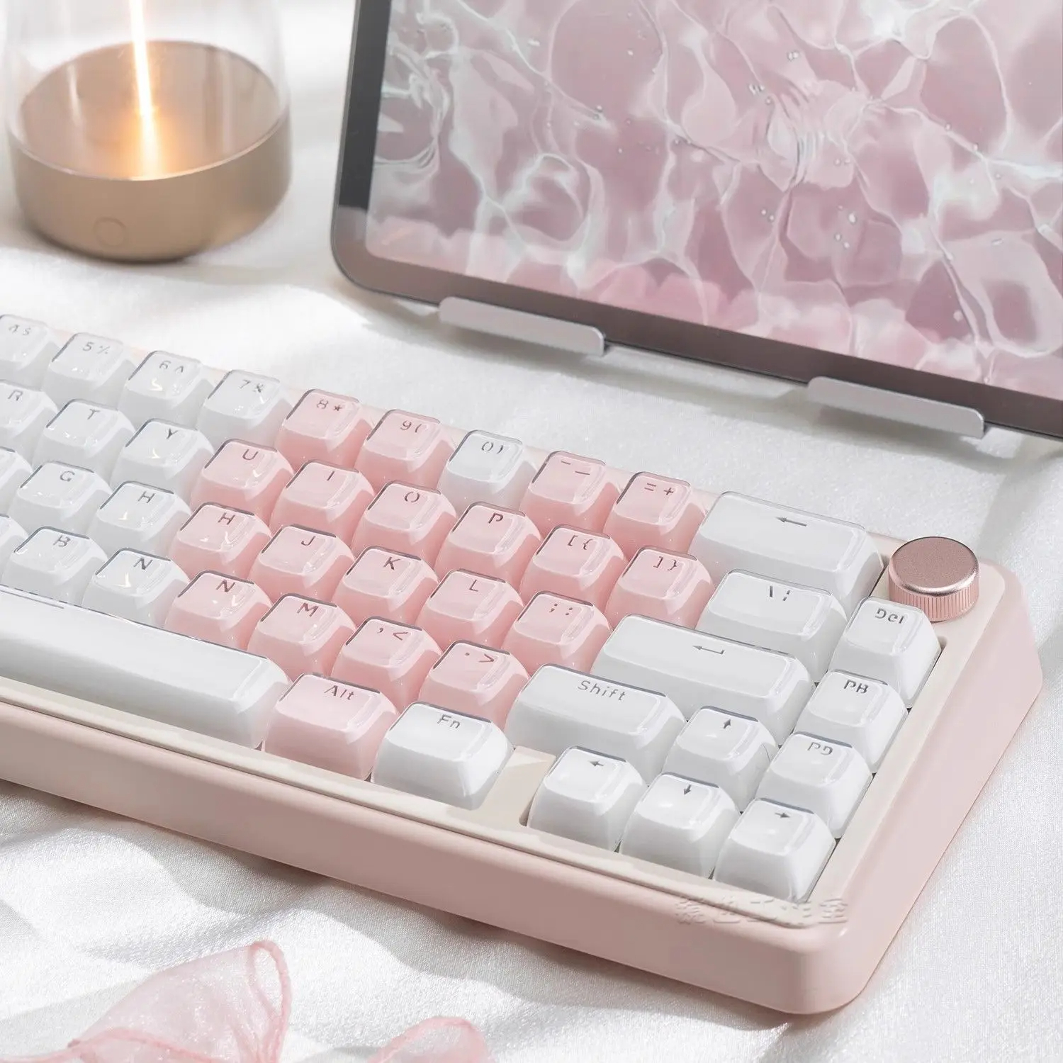 136 Phím Trắng Trong Suốt Tỏa Sáng Qua ABS Keycaps Jello Crystal PC ...