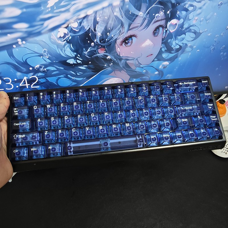 Keycaps PC trong suốt hoàn toàn In UV Clear Crystal Keycap Cherry ...