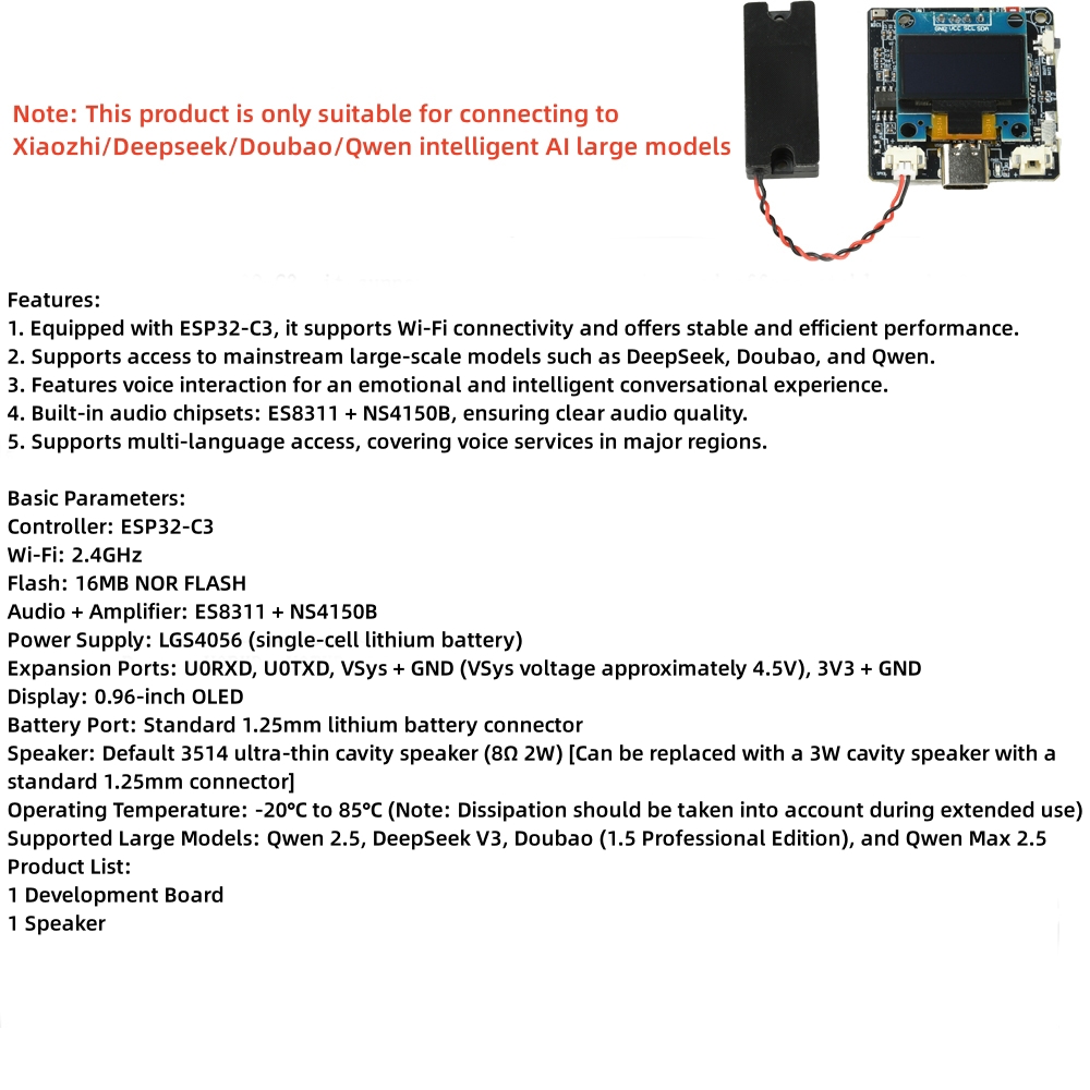 Occic MINI ESP32-S3-N16R8 Ban Phát Triển Xiaozhi Ai Mô Đun Robot Đối ...