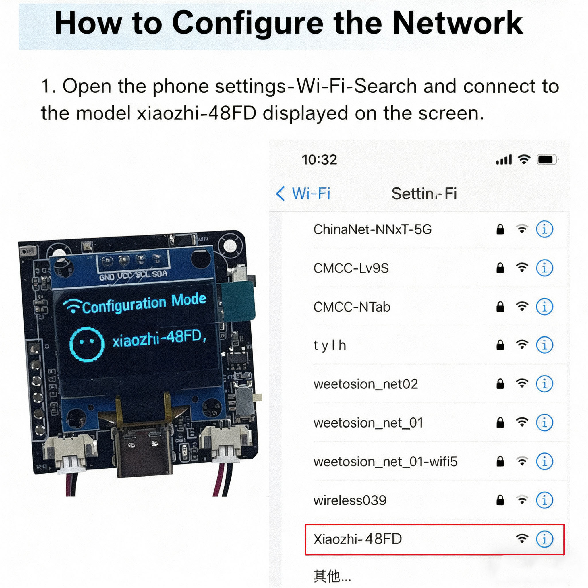 Occic MINI ESP32-S3-N16R8 Ban Phát Triển Xiaozhi Ai Mô Đun Robot Đối ...