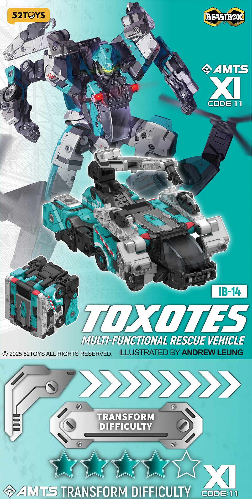 52TOYS đồ chơi lắp ráp mô hình Transformers Figure BEASTBOX INFINITYBOX ...