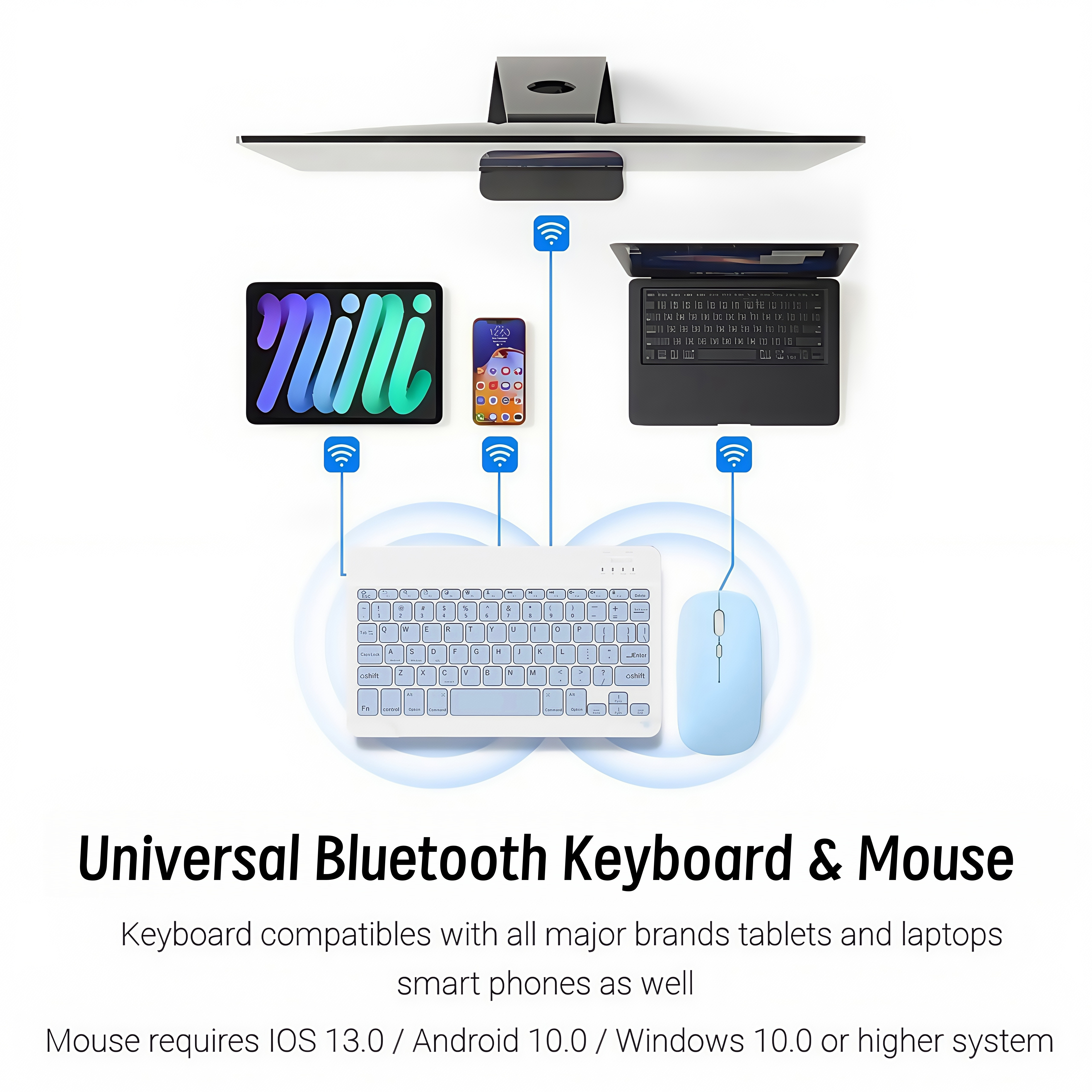 NIXXOS Dành Cho Xiaomi Pad & Redmi Bộ Vỏ Bàn Phím Bluetooth Cho Vỏ Da Redmi Xiaomi Pad 7 / 6 / 5 / Pro 11 '' Redmi SE 11 '' Redmi 2 Khe Cắm Bút Tích Hợp – ảnh mô tả chi tiết 4
